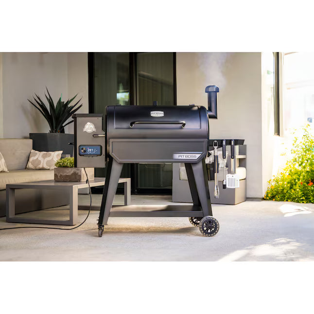 Pit Boss 1150 DX Series 1130-Sq. in Black Pellet Grill with Smart Compatibility