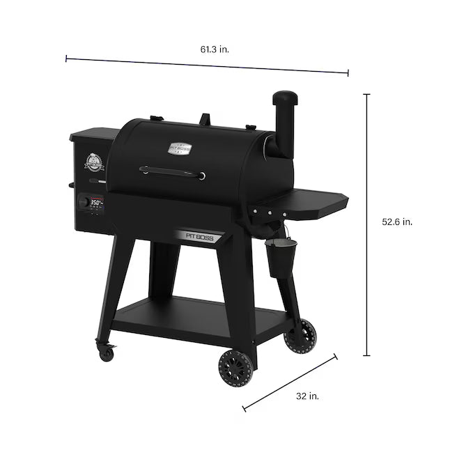 Pit Boss 1150 DX Series 1130-Sq. in Black Pellet Grill with Smart Compatibility