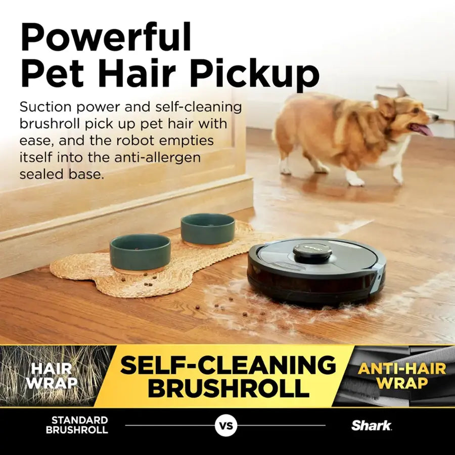 Matrix Plus 2-in-1 Robot Vacuum & Mop with Sonic Mopping, Matrix Clean, Home Mapping, HEPA Bagless Self Empty, WiFi - Black