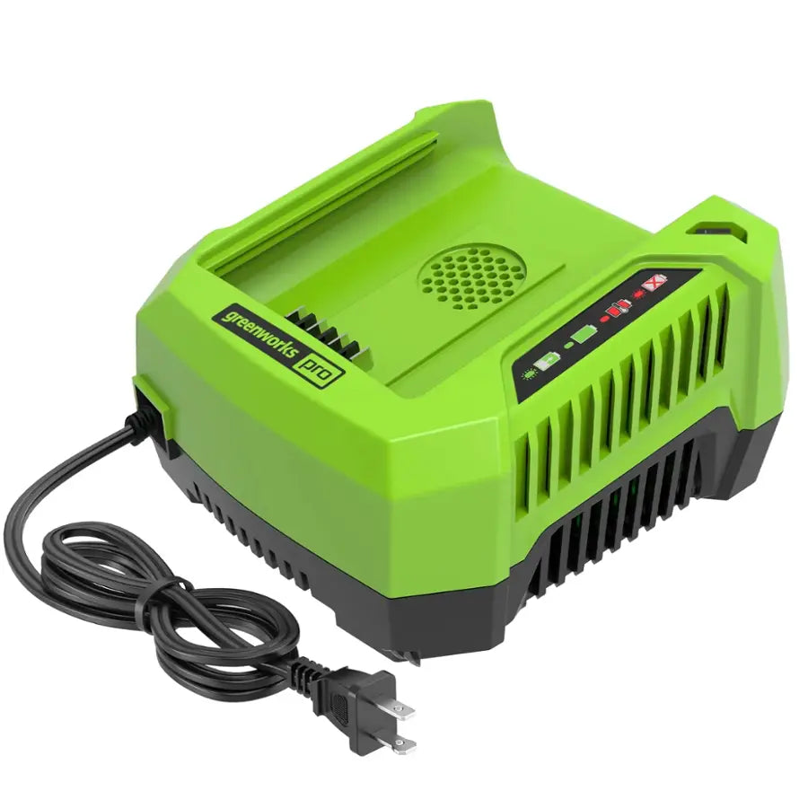 Greenworks - 80-Volt 170 MPH 730 CFM Cordless Handheld Blower (1 x 2.5Ah Battery and 1 x Charger) - Green