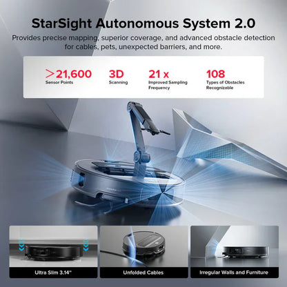Roborock Saros Z70 Robot Vacuum with OmniGrip Mechanical Arm
