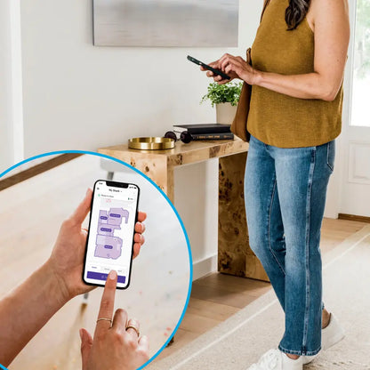 Matrix Self-Emptying Robot Vacuum with Precision Home Mapping and Extended Runtime, Wi-Fi Connected - Black