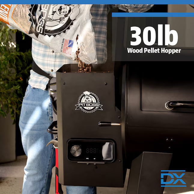 Pit Boss 1150 DX Series 1130-Sq. in Black Pellet Grill with Smart Compatibility