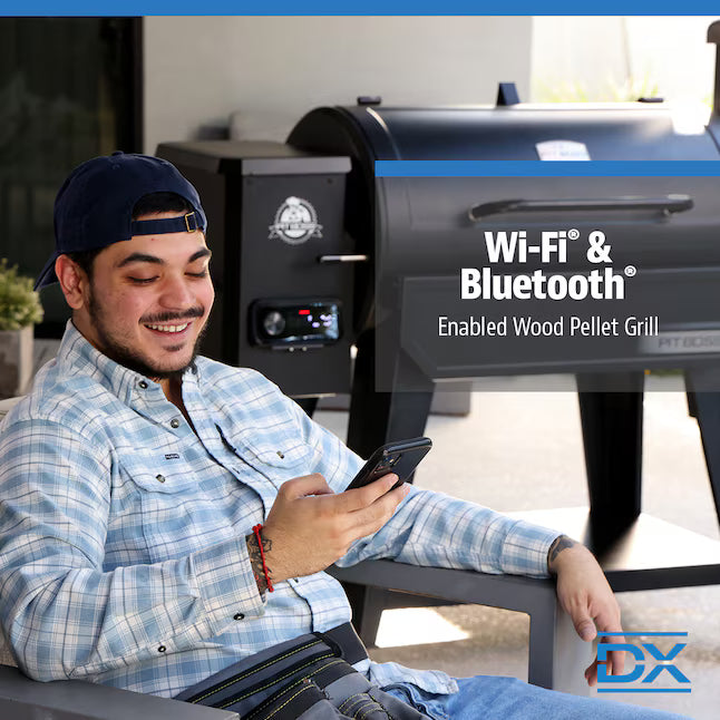 Pit Boss 1150 DX Series 1130-Sq. in Black Pellet Grill with Smart Compatibility