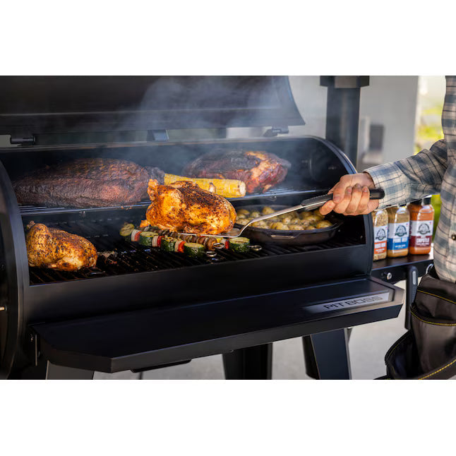 Pit Boss 1150 DX Series 1130-Sq. in Black Pellet Grill with Smart Compatibility