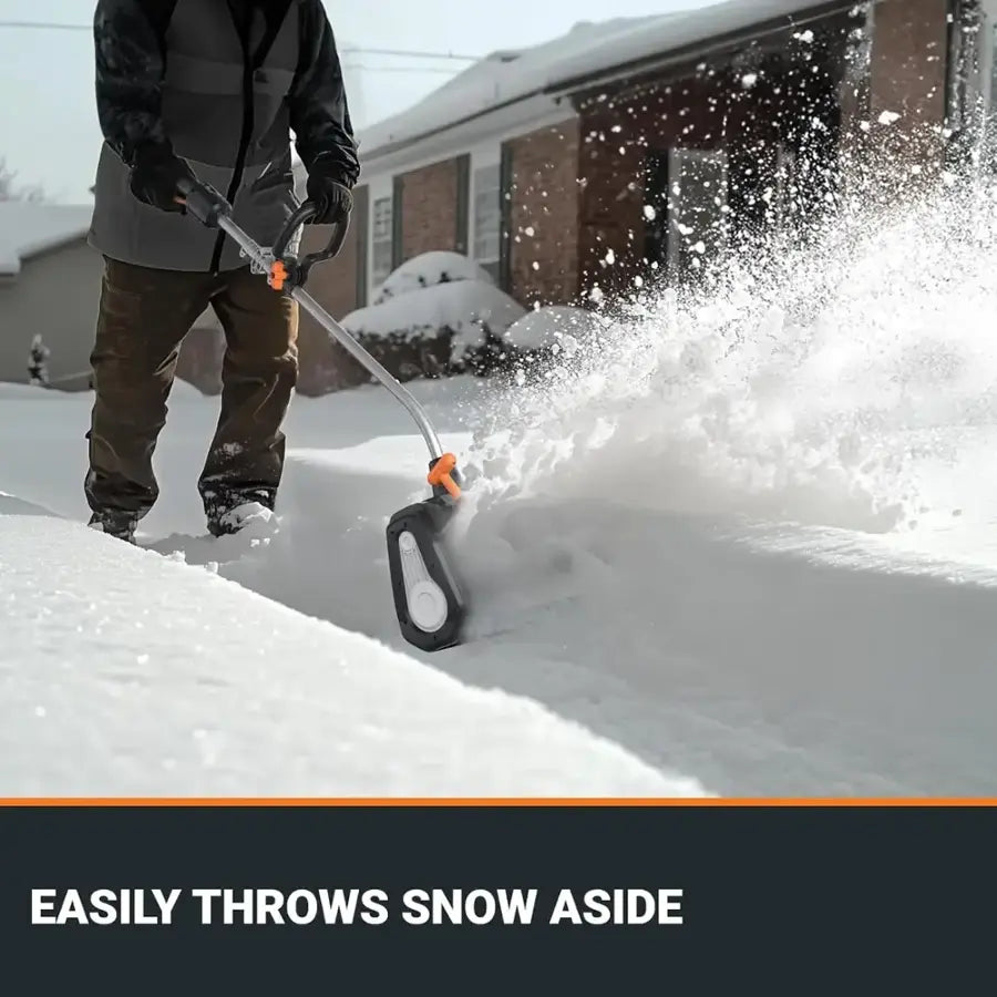 WORX - Nitro 40V 12'' Cordless Snow Thrower, Electric Snow Shovel, 4-Car Driveway, (2 X 4.0 Ah Battery & Charger Included) - Black