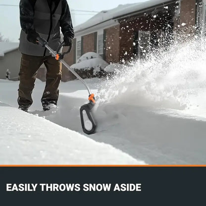 WORX - Nitro 40V 12'' Cordless Snow Thrower, Electric Snow Shovel, 4-Car Driveway, (2 X 4.0 Ah Battery & Charger Included) - Black