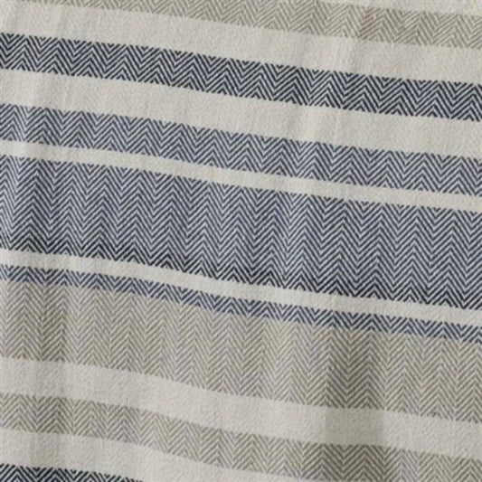 Chevron Stripe Lightweight Cotton Blanket Soft and Breathable for All Season Use